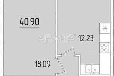 1-кімнатна квартира за адресою вул. Краснова (площа 40,9 м²) - Atlanta.ua - фото 15