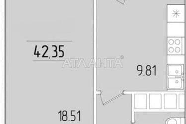 1-кімнатна квартира за адресою вул. Краснова (площа 42,3 м²) - Atlanta.ua - фото 10