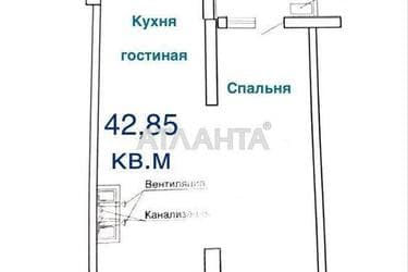 1-комнатная квартира по адресу Тополинный пер. (площадь 42,9 м²) - Atlanta.ua - фото 41