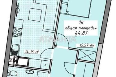 1-комнатная квартира по адресу Курортный пер. (площадь 44,9 м²) - Atlanta.ua - фото 6