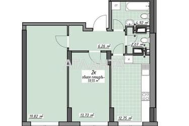 2-rooms apartment apartment by the address st. Glushko ak pr Dimitrova pr (area 59,5 m²) - Atlanta.ua - photo 13