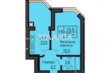 1-комнатная квартира по адресу ул. Мира (площадь 38 м²) - Atlanta.ua - фото 36