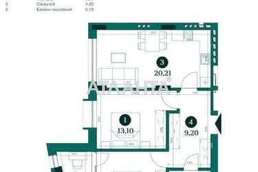 2-rooms apartment apartment by the address st. Storozhenka (area 64,5 m²) - Atlanta.ua - photo 7