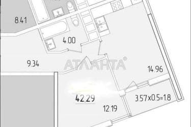 1-кімнатна квартира за адресою вул. Краснова (площа 42,3 м²) - Atlanta.ua - фото 14