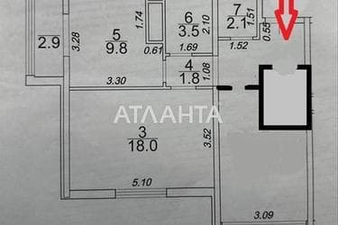 2-rooms apartment apartment by the address st. Zhemchuzhnaya (area 59,6 m²) - Atlanta.ua - photo 28