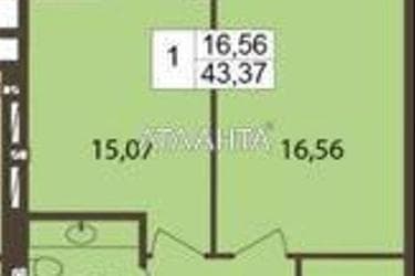 1-комнатная квартира по адресу ул. Сахарова (площадь 43,4 м²) - Atlanta.ua - фото 7