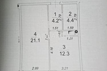 1-room apartment apartment by the address st. Zhemchuzhnaya (area 42,5 m²) - Atlanta.ua - photo 16