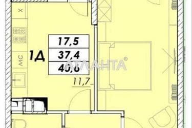 1-room apartment apartment by the address st. Prokhorovskaya Khvorostina (area 40,6 m²) - Atlanta.ua - photo 6