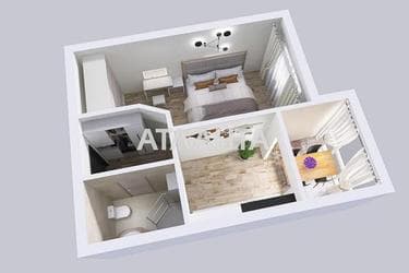 1-кімнатна квартира за адресою вул. Відпочинку (площа 37,6 м²) - Atlanta.ua - фото 20