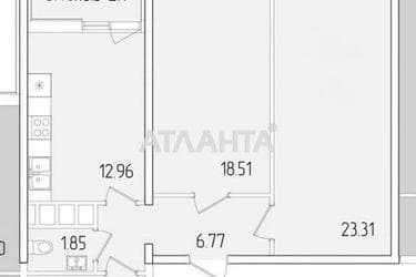 3-кімнатна квартира за адресою вул. Краснова (площа 69,5 м²) - Atlanta.ua - фото 68