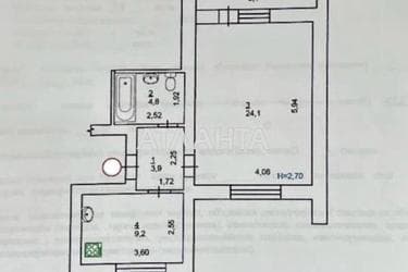 1-комнатная квартира по адресу ул. Юности (площадь 47,1 м²) - Atlanta.ua - фото 41