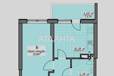 1-room apartment apartment by the address st. Odesskaya (area 33,5 m²) - Atlanta.ua - photo 25