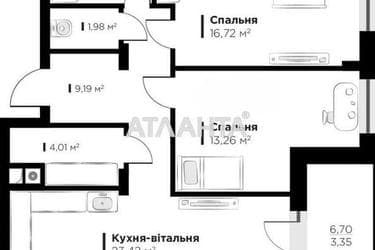 2-кімнатна квартира за адресою вул. Пасічна (площа 70,8 м²) - Atlanta.ua - фото 9