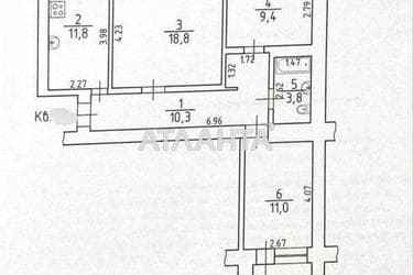 3-кімнатна квартира за адресою вул. Сегедська (площа 70 м²) - Atlanta.ua - фото 11