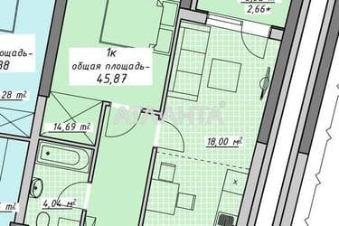 1-комнатная квартира по адресу Курортный пер. (площадь 46,2 м²) - Atlanta.ua - фото 11