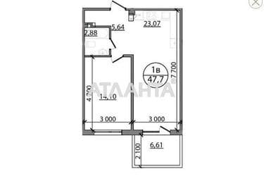 1-кімнатна квартира за адресою вул. Зелена бічна (площа 47,7 м²) - Atlanta.ua - фото 10