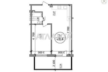 1-кімнатна квартира за адресою вул. Зелена бічна (площа 49,4 м²) - Atlanta.ua - фото 10