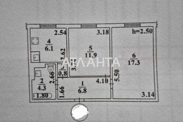 2-кімнатна квартира за адресою вул. Бреуса (площа 47,2 м²) - Atlanta.ua - фото 20