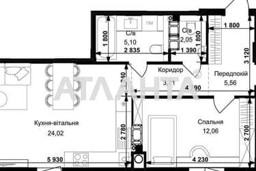 2-rooms apartment apartment by the address st. Stryyskaya (area 67,5 m²) - Atlanta.ua - photo 8