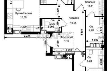 3-rooms apartment apartment by the address st. Stryyskaya (area 89,7 m²) - Atlanta.ua - photo 9