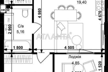1-room apartment apartment by the address st. Stryyskaya (area 46,4 m²) - Atlanta.ua - photo 10