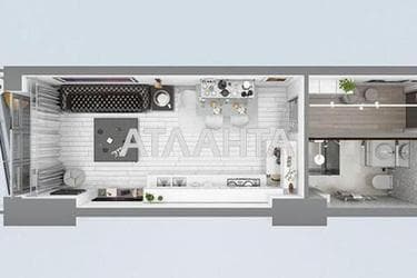 1-room apartment apartment by the address st. Gagarinskoe plato (area 26,8 m²) - Atlanta.ua - photo 12