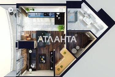 1-room apartment apartment by the address st. Gagarinskoe plato (area 34,9 m²) - photo 12 1-room apartment apartment by the address st. Gagarinskoe plato (area 34,9 m²) - Atlanta.ua - photo 12