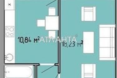 1-room apartment apartment by the address st. Zhemchuzhnaya (area 38 m²) - Atlanta.ua - photo 14