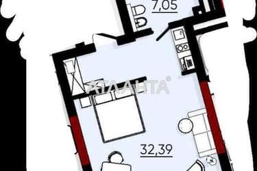 1-кімнатна квартира за адресою вул. Аркадійська Алея (площа 39,4 м²) - Atlanta.ua - фото 18