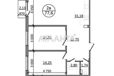 2-rooms apartment apartment by the address st. Zelenaya bokovaya (area 77,6 m²) - Atlanta.ua - photo 10