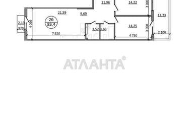 2-комнатная квартира по адресу ул. Зеленая боковая (площадь 83,4 м²) - Atlanta.ua - фото 11