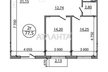 2-rooms apartment apartment by the address st. Zelenaya bokovaya (area 77,5 m²) - Atlanta.ua - photo 11