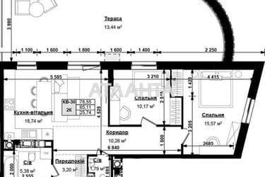 2-rooms apartment apartment by the address st. Stryyskaya (area 78,6 m²) - Atlanta.ua - photo 10