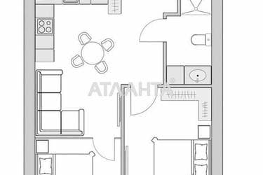 1-room apartment apartment by the address st. Kurortnyy per (area 48 m²) - Atlanta.ua - photo 34
