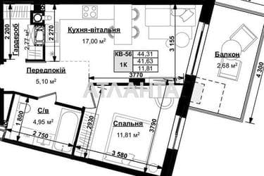 1-room apartment apartment by the address st. Stryyskaya (area 44,3 m²) - Atlanta.ua - photo 10