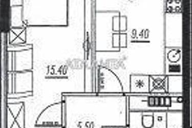 1-кімнатна квартира за адресою вул. Бочарова ген. (площа 42 м²) - Atlanta.ua - фото 12