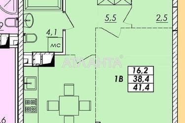 1-room apartment apartment by the address st. Prokhorovskaya Khvorostina (area 39,9 m²) - Atlanta.ua - photo 11