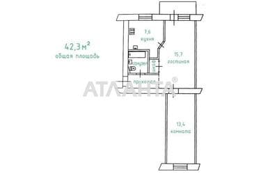 2-rooms apartment apartment by the address st. Fontanskaya dor Perekopskoy Divizii (area 42,3 m²) - Atlanta.ua - photo 10
