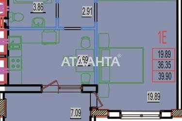 1-room apartment apartment by the address st. Stroitelnaya (area 40 m²) - Atlanta.ua - photo 18