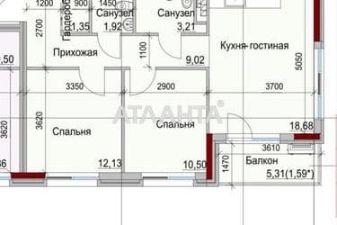 2-кімнатна квартира за адресою вул. Дачна (площа 60,4 м²) - Atlanta.ua - фото 10
