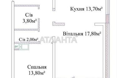 2-rooms apartment apartment by the address st. Zhabotinskogo Proletarskaya (area 64 m²) - Atlanta.ua - photo 11