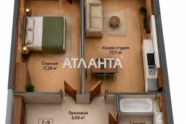 1-кімнатна квартира за адресою вул. Донського Дмитра (площа 45,4 м²) - Atlanta.ua - фото 22