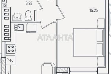 1-комнатная квартира по адресу ул. Марсельская (площадь 38 м²) - Atlanta.ua - фото 18