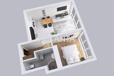 1-кімнатна квартира за адресою вул. Філатова ак. (площа 42,4 м²) - Atlanta.ua - фото 39