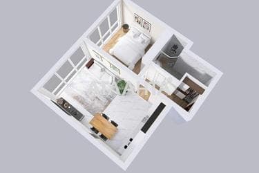 1-кімнатна квартира за адресою вул. Філатова ак. (площа 42,4 м²) - Atlanta.ua - фото 41