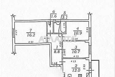 3-кімнатна квартира за адресою вул. Європейська (площа 64,3 м²) - Atlanta.ua - фото 16