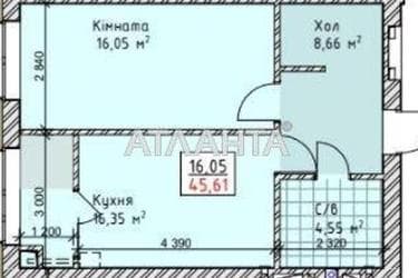 1-room apartment apartment by the address st. Sakharova (area 45,6 m²) - Atlanta.ua - photo 12