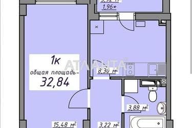 1-room apartment apartment by the address st. Massiv 10 (area 32,8 m²) - Atlanta.ua - photo 17