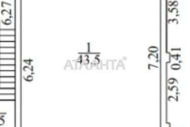 1-кімнатна квартира за адресою вул. Гімназійна (площа 45,4 м²) - Atlanta.ua - фото 24