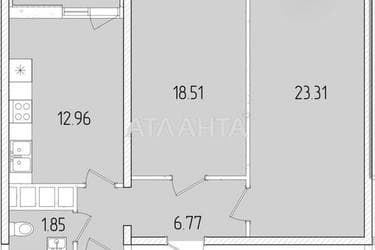 2-комнатная квартира по адресу ул. Краснова (площадь 70,4 м²) - Atlanta.ua - фото 20